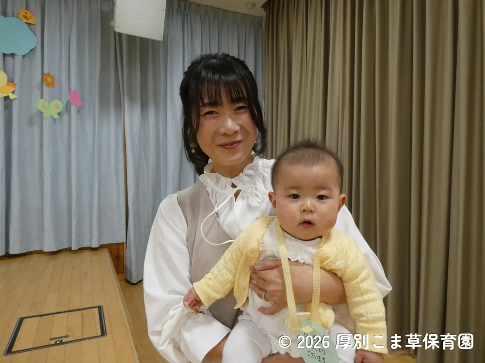 入園した子どもたちと保護者の様子